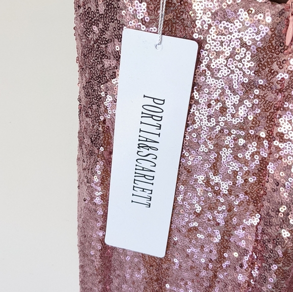 Portia and Scarlett Pink Sequin Backless Maxi Dress - Picture 10 of 10